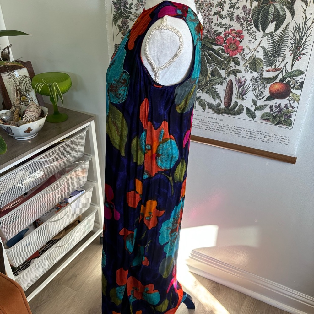 Vintage Multicolor Floral Dress - Picture 3 of 5